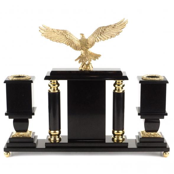 Письменный прибор &amp;quot;Орел&amp;quot; камень офиокальцит 120568