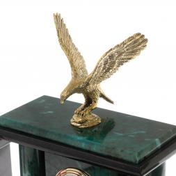 Настольный набор "Орел" из змеевика