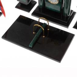 Настольный набор "Орел" из змеевика