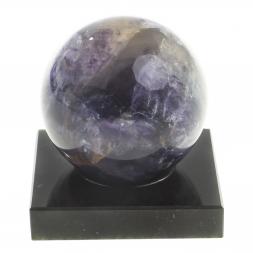 Шар из фиолетового флюорита 5 см на подставке