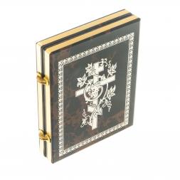 Икона складная "Св. Серафим Саровский" камень обсидиан