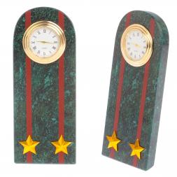 Часы &amp;quot;Погон подполковник МВД&amp;quot; нового образца змеевик