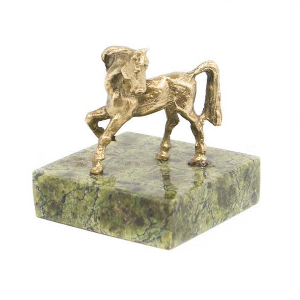 Статуэтка из бронзы и змеевика &amp;quot;Лошадка&amp;quot; 116388