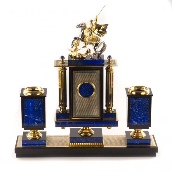 Письменный набор &amp;quot;Сенатор&amp;quot; камень лазурит 9 предметов 121238