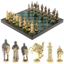 Шахматы подарочные &amp;quot;Богатыри&amp;quot; 40х40 см из змеевика