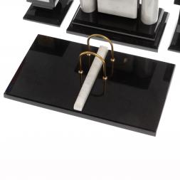 Настольный набор "Лев" из мрамора