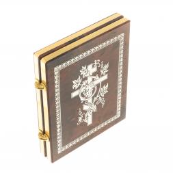 Икона складная с молитвой &amp;quot;Св.Матрона&amp;quot; камень обсидиан