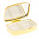 Таблетница на 2 отделения камень нефрит цвет золото 125621