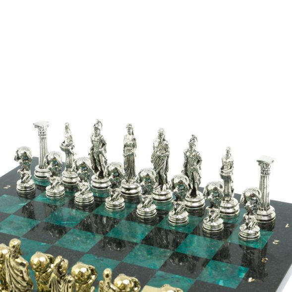 Шахматы &amp;quot;Атлас&amp;quot; доска 44х44 см из змеевика 128242