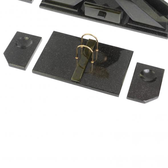 Письменный набор &amp;quot;Герб России&amp;quot; из нефрита с настольным ковриком 128324