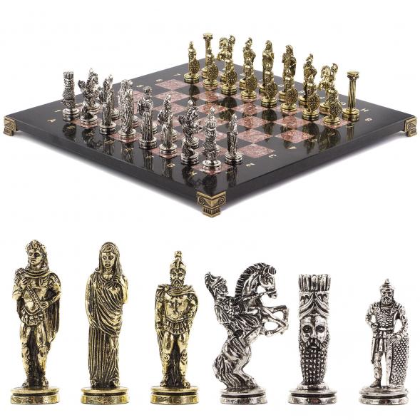 Шахматы настольные &amp;quot;Александр Македонский&amp;quot; доска 36х36 см камень лемезит 120734