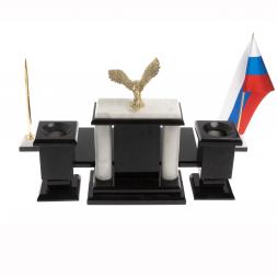 Настольный набор "Орел" из мрамора