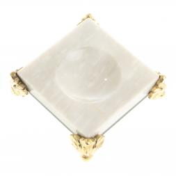 Подставка под шар из мрамора и гранита на ножках 7,5х7,5 см