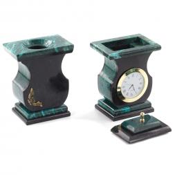 Настольный набор &amp;quot;Орел&amp;quot; змеевик