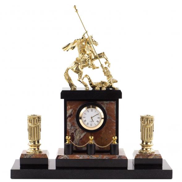 Настольный набор &amp;quot;Святой Георгий Победоносец&amp;quot; бронза креноид 120842