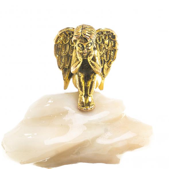 Сувенир Шар Антистресс &amp;quot;Ангел&amp;quot; розовый мрамор 123735