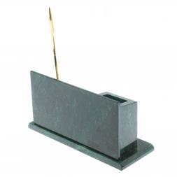 Настольный мини-набор &amp;quot;Гербовый&amp;quot; камень змеевик