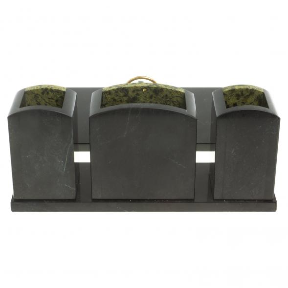 Настольный набор из змеевика &amp;quot;Канцелярский&amp;quot; 124001