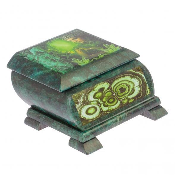 Шкатулка с иллюстрацией &amp;quot;Хозяйка медной горы&amp;quot; н1 13х10х7,5 см 125040