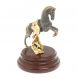 Бронзовая статуэтка &amp;quot;Конь с попоной&amp;quot; на подставке из яшмы 127382