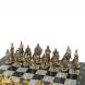 Шахматы подарочные &amp;quot;Богатыри&amp;quot; из змеевика и серого мрамора 44х44 см 129646
