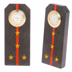 Часы &amp;quot;Погон капитан МП ВМФ&amp;quot; из змеевика