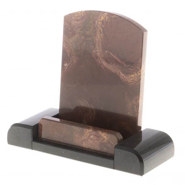 Письменный набор из лемезита &amp;quot;Герб РФ&amp;quot; с лотком для бумаг и ковриком 124504