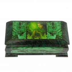 Шкатулка с иллюстрацией &amp;quot;Хозяйка медной горы&amp;quot; Кд3 24х11х8 см