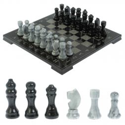 Шахматы "Турнирные" доска 33х33 см мрамор гранит