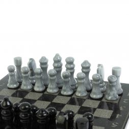 Шахматы "Турнирные" доска 33х33 см мрамор гранит