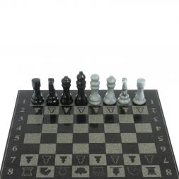 Шахматы "Турнирные" доска 33х33 см мрамор гранит