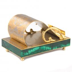 Подставка для телефона &amp;quot;Герб России&amp;quot; камень малахит Златоуст