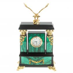 Часы из малахита "Орел"