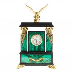 Часы из малахита "Орел"