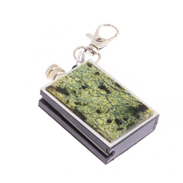 Брелок огниво &amp;quot;Вечная спичка&amp;quot; с накладкой из камня змеевик 126681