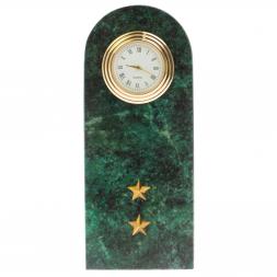 Часы сувенирные "Погон-прапорщик МВД" из змеевика