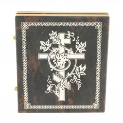 Икона складная "Спаситель" камень обсидиан