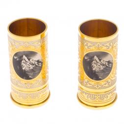 Набор из двух стопок "Тигр" 40 мл Златоуст