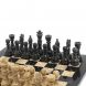 Каменные шахматы &amp;quot;Дебют&amp;quot;  доска 30х30 см мрамор ракушечник 127702