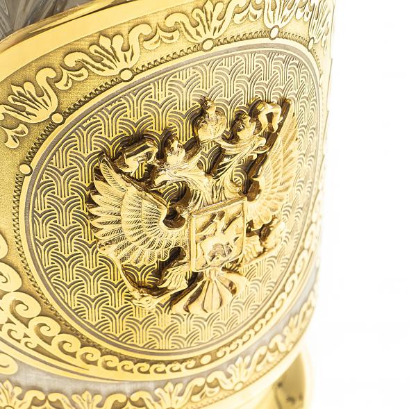 Подстаканник &amp;quot;Герб России&amp;quot; Златоуст 121035