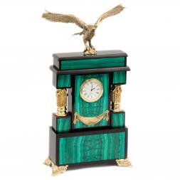 Часы "Орел" большой малахит
