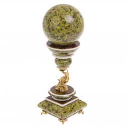 Шар "Антистресс" из змеевика 10,5 см