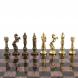 Шахматы &amp;quot;Ренессанс&amp;quot; доска 36х36 см змеевик, лемезит фигуры цвет бронза-золото 124880