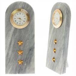 Подарочные часы &amp;quot;Погон старший прапорщик МВД&amp;quot; мрамор