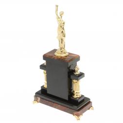 Часы из бронзы &amp;quot;Фемида&amp;quot; камень яшма