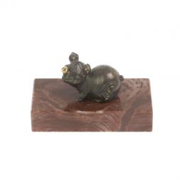 Статуэтка "Фунтик" из бронзы и лемезита
