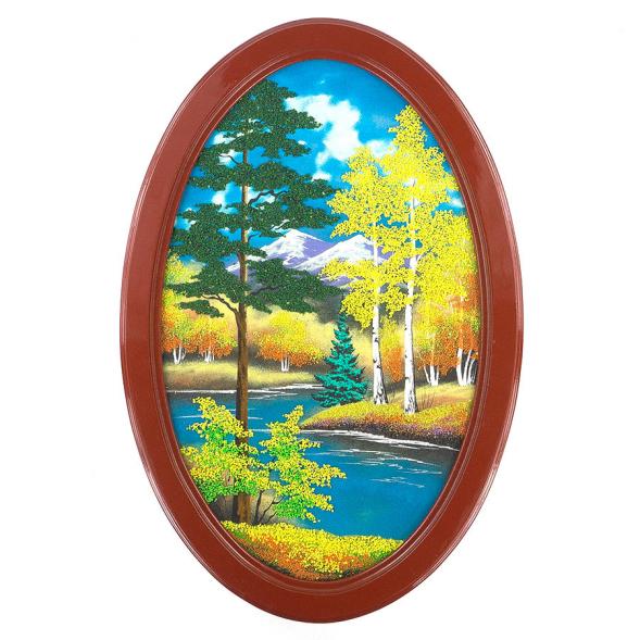 Панно овальное &amp;quot;Осень&amp;quot; 60х40 см 119657