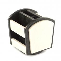 Органайзер настольный из мрамора и змеевика вращающийся