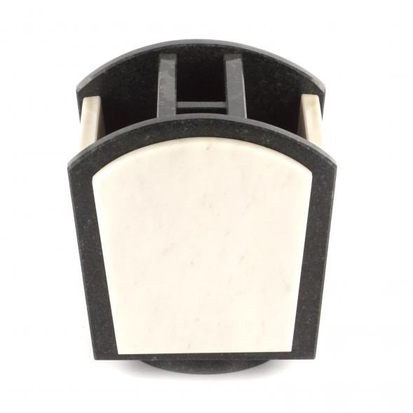 Органайзер настольный из мрамора и змеевика вращающийся 121246