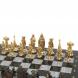 Шахматы настольные &amp;quot;Средневековье&amp;quot; 40х40 см серый мрамор бронза 126913